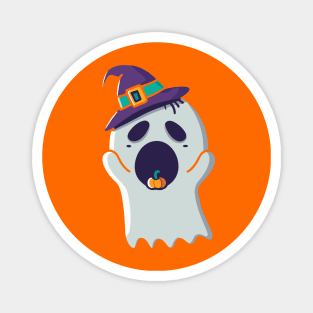 Boo Cute Ghost Halloween Magnet